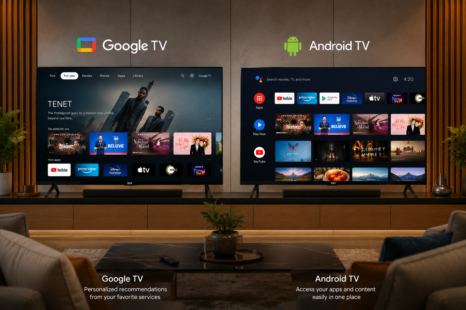 Google TV vs Android TV: Which is Better for Your VU TV in 2026?